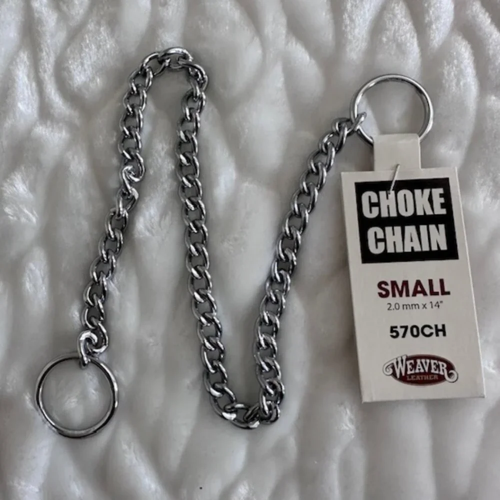 NWT Weaver Dog Training Chain Slip Collar 14 Inch 2.0 MM